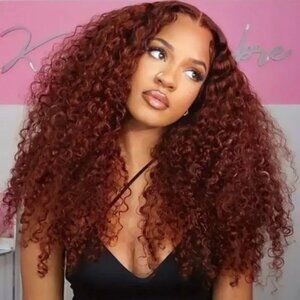Wear Go Reddish Brown Color Deep Wave 6×5 Pre-Cut HD Lace Glueless Human Hair Wi